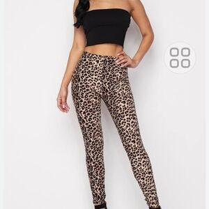 SOHO Animal Print Pullon Skinny Pants